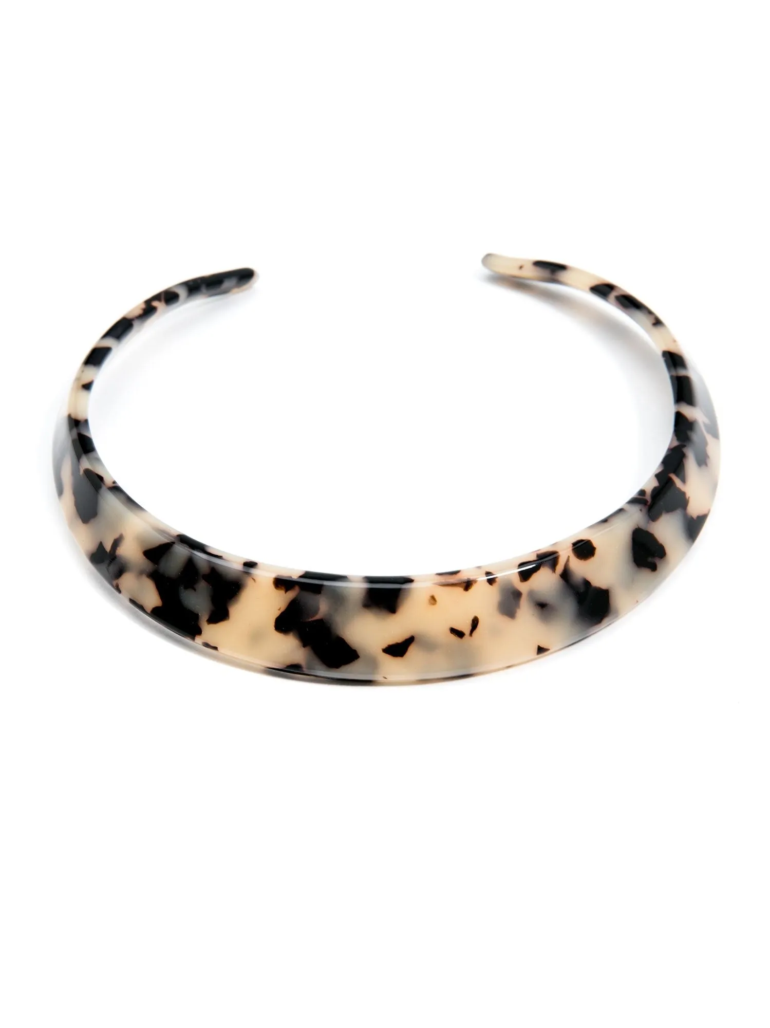 Tortoise Sleek Collar Necklace