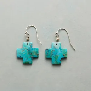 Turquoise Crossroads Earrings