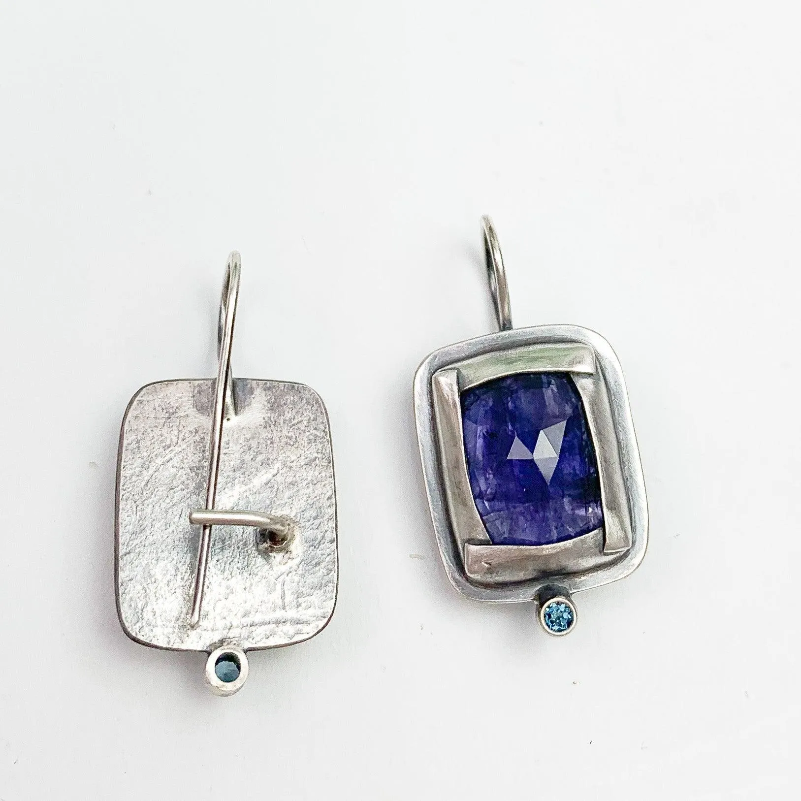 Twilight Reflections Square Gemstone Earrings