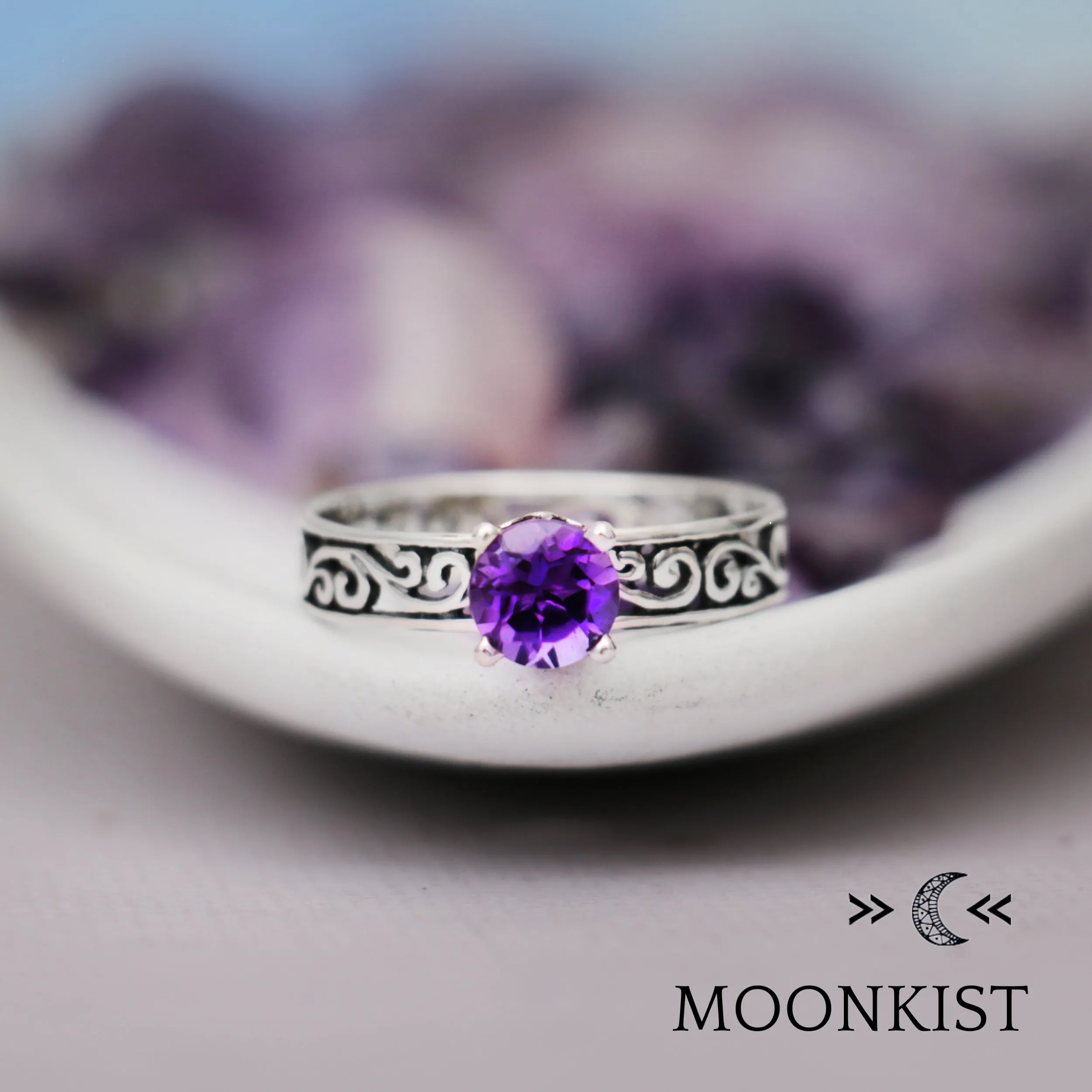 Vine Filigree Wedding Promise Ring | Moonkist Designs