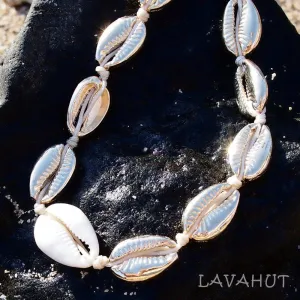 Waikiki Cowry Gold Hawaiian Necklace