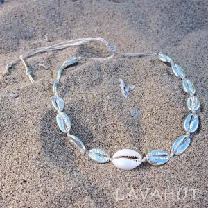 Waikiki Cowry Silver Hawaiian Necklace